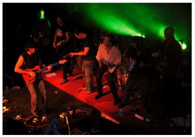 (Image: Musicians from Several Bands Performing)