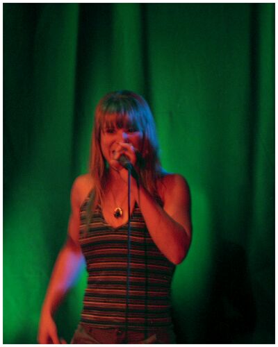 (Image: Vocalist Jennifer Gill on Stage)