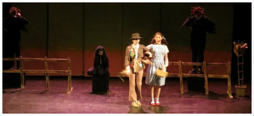 (Image: Dorthy and Scarecrow Dance while Scarecrow
 Sings `If I Only had a Brain')