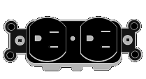 (Image Left: U-Ground Outlet Lying Horizontally)